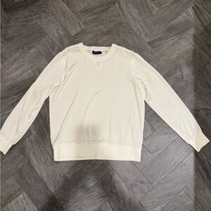 Polo by Ralph Lauren Classic Cream Crewneck Silky Top
